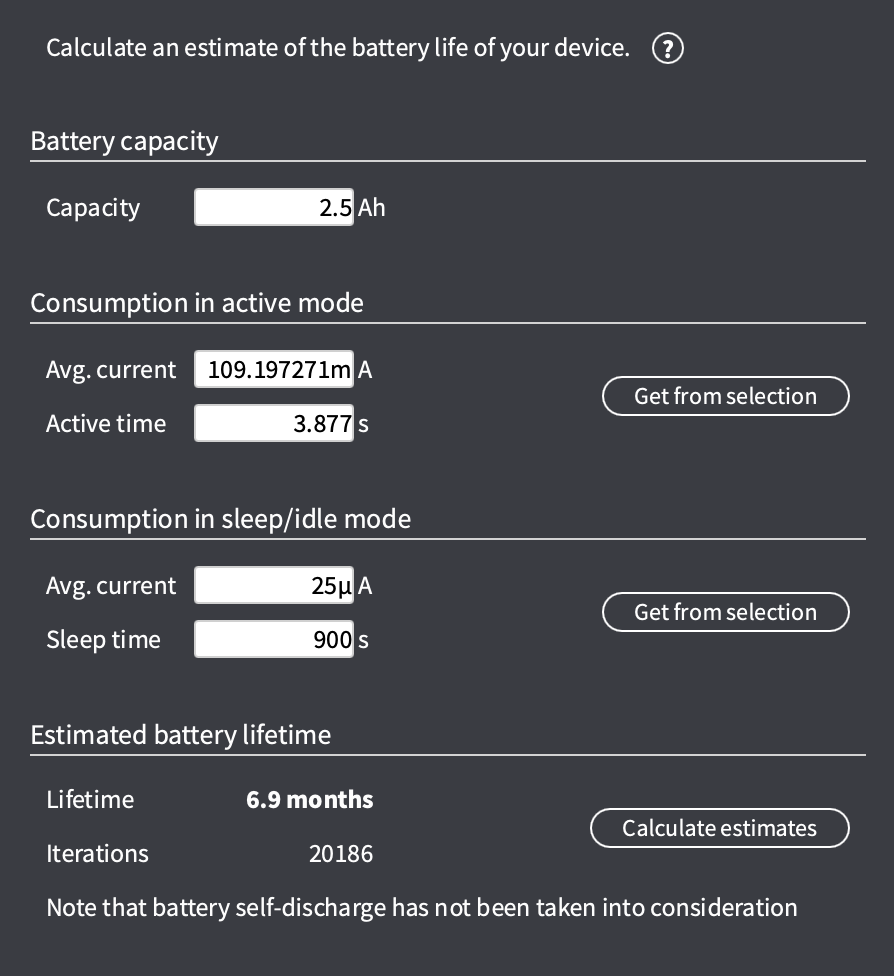 Battery Life Estimation with WiFi & MQTT